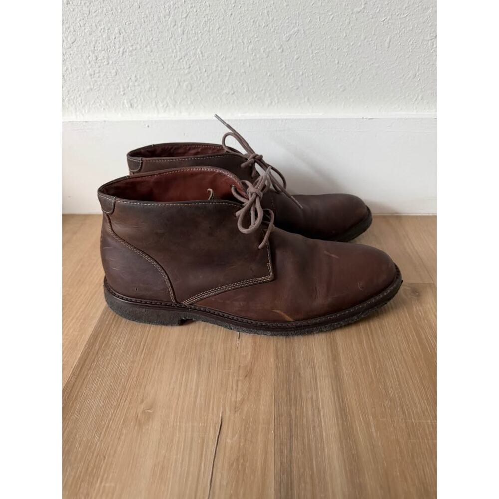 Men’s Johnston & Murphy Copeland Leather Desert Chukka Boots Brown Size 10